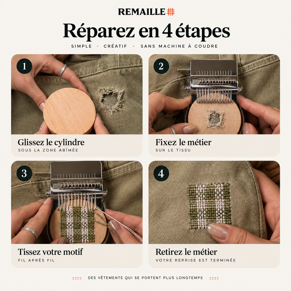 Le Kit REMAILLE — Réparez & personnalisez vos vêtements